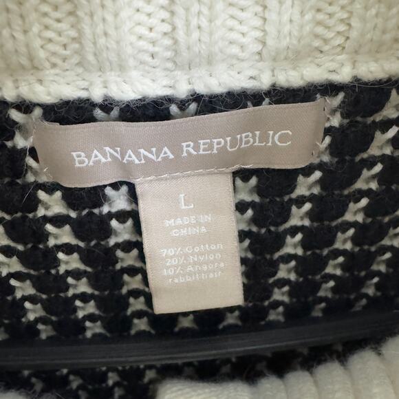 Banana Republic Check Knit Cardigan Sweater US Women's L - Picture 5 of 7